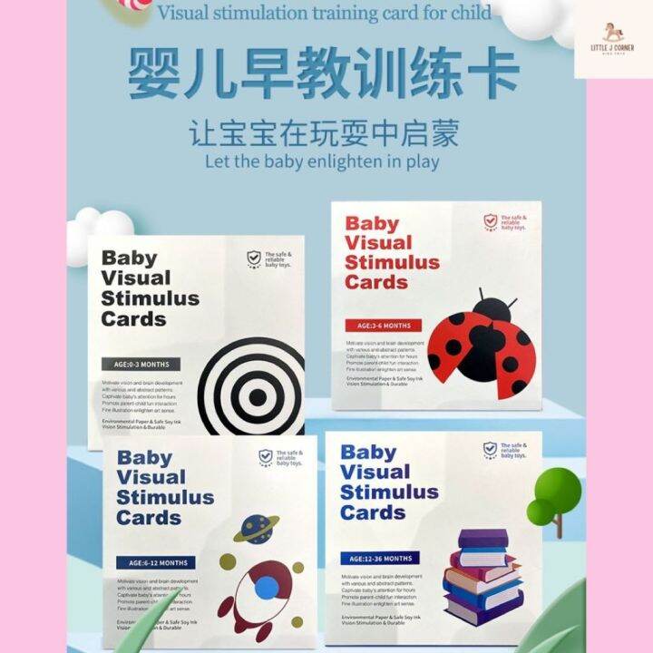 [READY STOCK]Newborn Baby Infant Flash Card Visual Stimulation Learning