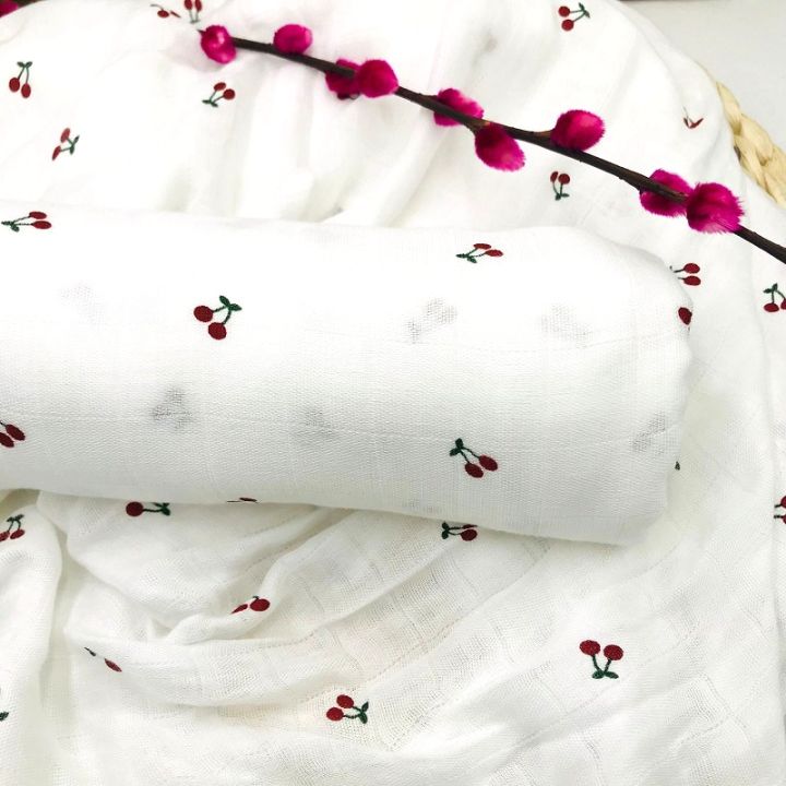 ins-hot-fruit-strawberry-100-bamboo-fiber-muslin-baby-blankets-kids-blanket-bedding-swaddle-for-newborn-swaddling-bath-towel