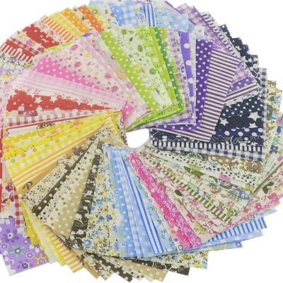 【YF】 30 Pieces 10cmx10cm Stash Cotton Fabric Packs Telas Patchwork Quilting No Repeat Design Tissu