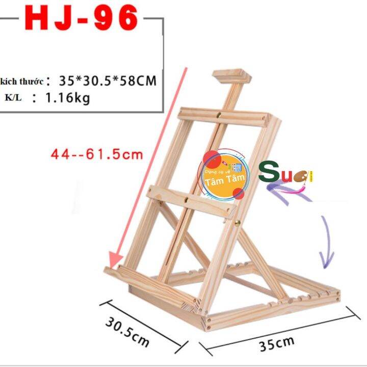 Giá Vẽ Để Bàn Mã Hj 96 Gỗ Mịn - Giá Vẽ Trang Trí , Giá Để Bàn , Gái Đỡ Tranh  | Lazada.Vn