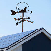 WDClever ย้อนยุคโลหะเป็ด Weathervane ทิศทางลมตัวบ่งชี้เสาสนามหญ้าเครื่องประดับ