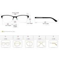 High-end business male and female reading glasses half frame stainless sl plus TR90 material to send glasses case