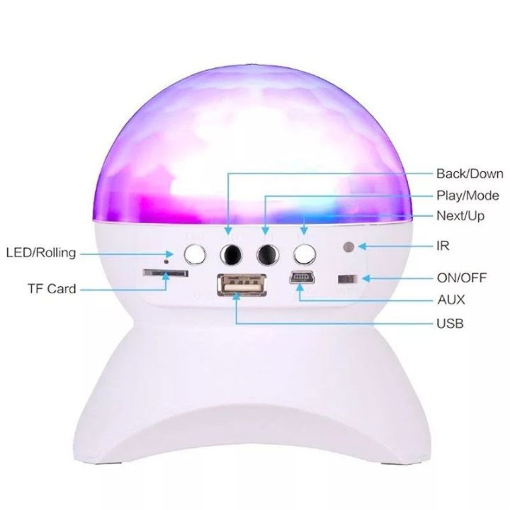 dexun-ลำโพง-ลำโพงบลูทูธ-พร้อมไฟดิสโก้เทค-ไฟเทค-ไฟปาร์ตี้-พร้อมลำโพง-mp3-ไฟเต้นตามจังหวะเพลง-mp3-led-magic-ball-light