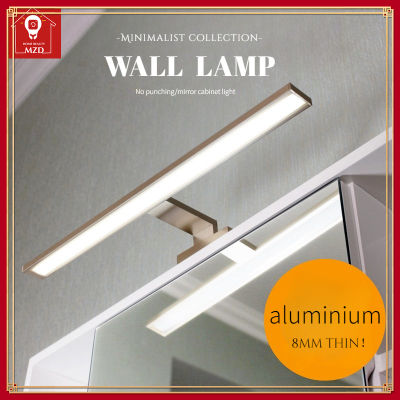 MZD【warm Light/warm White Light】Simple LED Mirror Cabinet Light, Dedicated Nordic Perforated Wall Light, Bathroom Cabinet, Bathroom Cabinet, Bathroom Makeup Mirror Light
