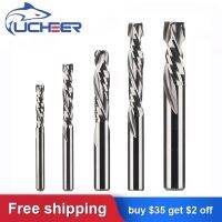 UCHEER 2 Flutes 3.175/4/6/8mm Compression End Milling Cutter CNC Tool For MDF Clamp Board Woodworking Engraving Bits