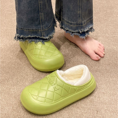 2023 Autumn and Winter Warm Cotton Slippers Womens Bag and Indoor Home Lightweight and Comfortable Couples Wear Thickened Cotton Shoes Outdoor