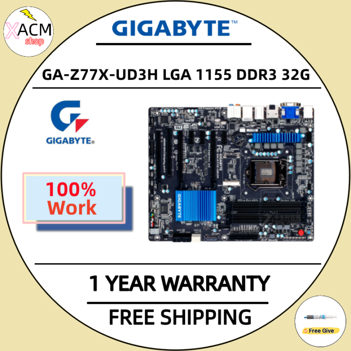 GIGABYTE GA-Z77X-UD3H LGA 1155 Intel Z77 HDMI SATA 6Gb s USB 3.0