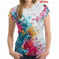 2023 newNew Summer Hip Hop Graffiti Short Sleeve T Shirt for Women