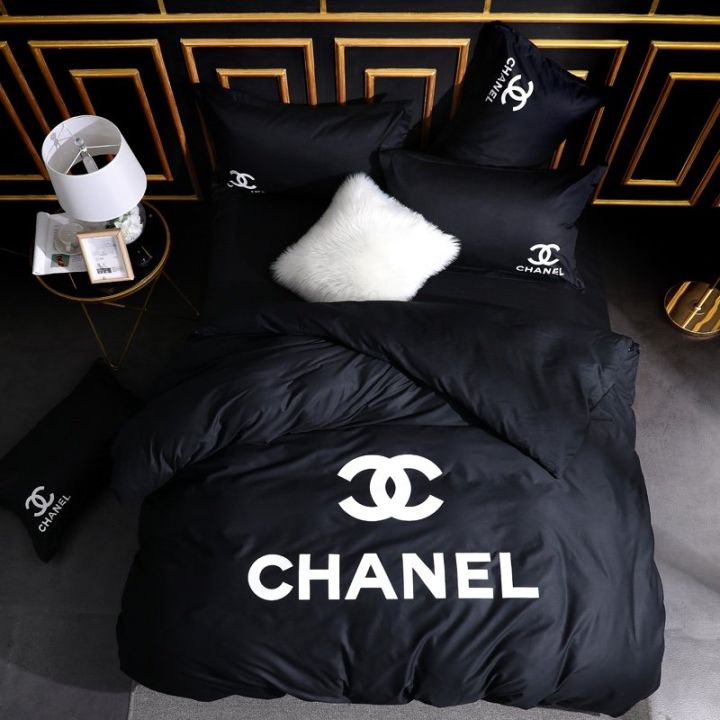 New 100% Cotton Chanel Tide Brand Bedsheet Sets | Lazada