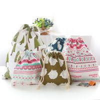 HOT JKCXLLAQESS 531 Bolsa De Tela De Lino Y Algodón Con Cordón Bolsa De Almacenamento Con Estampado De Erizo Oso Bonito Zapatos De Viaje Estuche De Maquille Regalo De Navidad