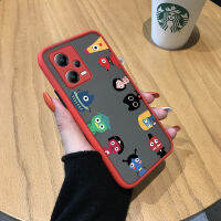 เคสโทรศัพท์พร้อมใช้งานสำหรับ Xiaomi Redmi Note 12 5G Xiaomi Poco X5 5G เคสโทรศัพท์ลายการ์ตูน Little Monster น่ารักรูปสัตว์นิ่มเคสมีน้ำค้างแข็งโปร่งใสแข็งเด็กหญิงเด็กชายเคสป้องกันกล้องคลุมทั้งหมดกันกระแทก