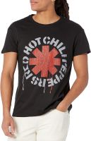 Red Hot Chili Peppers Distressed Mens T-Shirt Black