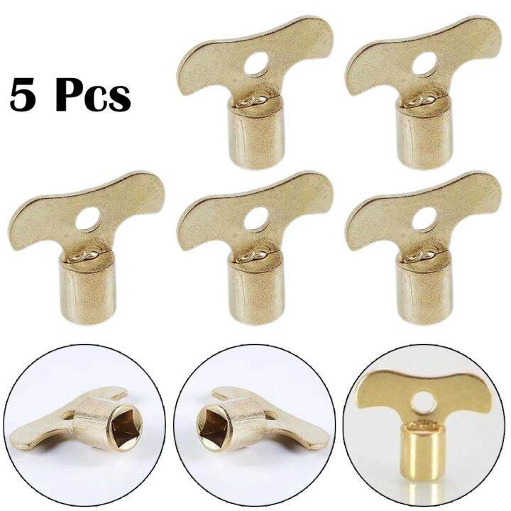 5X Radiator Plumbing Bleed Bleeding Key Keys Solid Iron For Venting Air