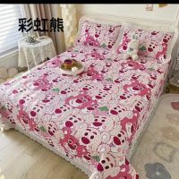 【Ready】? sle bed lace new bed -piece set thickened -slip ilted bed sgle piece