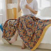 【jw】❡◊❅  Cotton Gauze Large Soft Absorbent Household Four Layers Of Muslin Adult Shower Wrap Beach