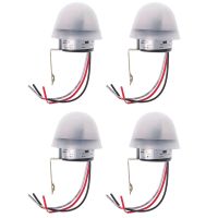 4X Automatic Auto On Off Photocell Street Light Lamp Switch C AC 220V 50-60Hz 10A Photo Control Sensor Switch