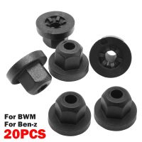 20x 10mm Auto Body Nut Flange Clips Plastic Hex Fastener Rivets For Mercedes Benz 7 Series 0039900251 For BMW 16131176747