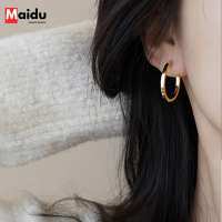 Maidu Jewelry ต่างหูห่วงแบบเรียบง่ายสำหรับผู้หญิงต่างหูทรงกลมทรงกลมสำหรับผู้หญิงล่าสุด