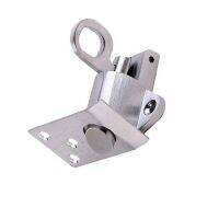 【LZ】 1xStainless Steel Security Automatic Window Gate Lock Spring Bounce Door Bolt Latch Window Gate Latch Lock Grey Aluminum Latch