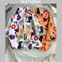 SEATUEMA เสื้อฮาวาย   เสื้อทำงานผู้ชาย ใหม่สไตล์ - 107