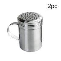 12PCs kitchen tool with handle Shaker pepper sugar salt stainless steel dispenser barbecue powder dredge bottles