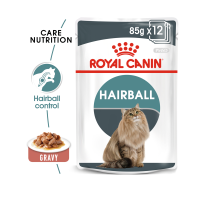 Royal Canin Hairball Care in Gravy 12x85 g รอยัลคานิน อาหารแมว สูตรลดก้อนขน