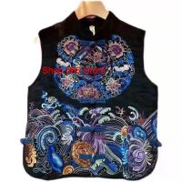 【CW】 Chinese  Cotton Top Tang Blouses Embroidery