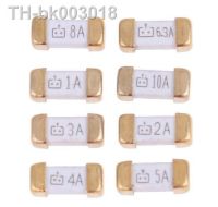 ◈☂▨ Gold 1808 125V 250V AC 0451 SMD Fast blow Fuse 0.5A 0.75A 1A 2A 3A 4A 5A 6.3A 8A 10A 12A 15A 500MA 750MA 2410 ultra-rapid fuses