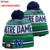 หมวกถัก ผ้าวูล ลาย Ncaa Notre Dame Fighting Irish สําหรับผู้ชาย และผู้หญิง 6619