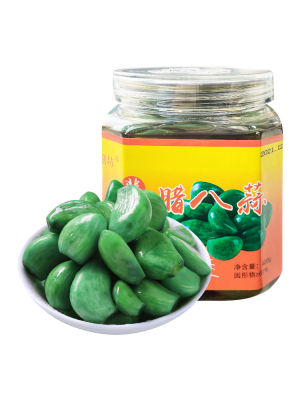 Authentic Shandong Jade Laba Garlic Green Garlic Sugar-Free Pickled Specialty 400g1 Can