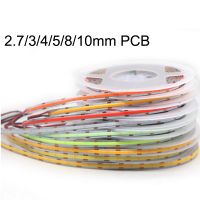 5M 2.7MM 3MM 4MM 5MM 8MM 10MM PCB COB LED Strip Light High Density Flex CR90 LED Tape Light Dimmable FOB Linear Ribbon tape lamp