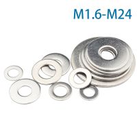 2-100 Buah M1.6 M2 M2.5 M3 M4 M5 M6 M10-M24 Mesin Cuci Datar Besar 304 Baja Tahan Karat Gasket Logam Besar Meson Mesin Cuci Polos Datar