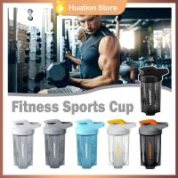 【jw】◈♂  500ml Sport Shaker Bottle Protein Training Cup Leak Mixing Proof Drinking Bo Z7D5