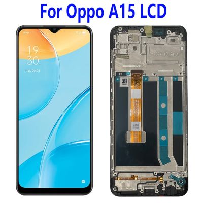 6.52 Original For Oppo A15 LCD Display Touch Screen Digitizer Assembly For Oppo A15s With Frame CPH2185 CPH2179