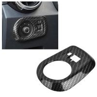 1pc Car Styling Left Side Control Rearview Mirror Adjustment Button Cover Trim for MG ZS 2017-2018 Carbon Fiber Color