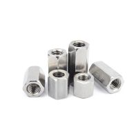 (JIE YUAN)1/5/10Pc M3 M4 M5 M6 M8 M10 M12 304สแตนเลส DIN6334 Hexagon Hex ขยาย Rod Coupling Nut Connector Joint ท่อ Nut