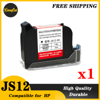 A Level High Adhesion JS12 Compatible HP JS12 Quick Fast Dry Eco Solvent 12.7Mm Handheld Online Inkjet Printer Ink Cartridge