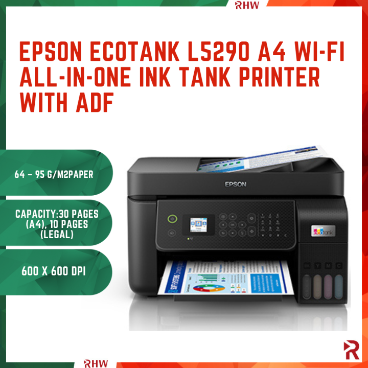 Epson EcoTank L5290 A4 Wi-Fi All-in-One Ink Tank Printer with ADF ...