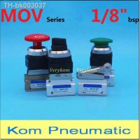 ✘ 3 Way Pneumatic MOV-02 Lever Roller Mechanical Air Valve Limit Switch 2 Way MOV Manual Button 2/2 DN6 1/8 quot; bsp MOV-01/02/03/03A