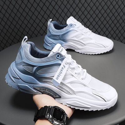 Men Sneakers New Style Breathable Lace Up Men Mesh Running Shoes Fashion Casual No-slip Vulcanize Shoes Men Tenis Masculino