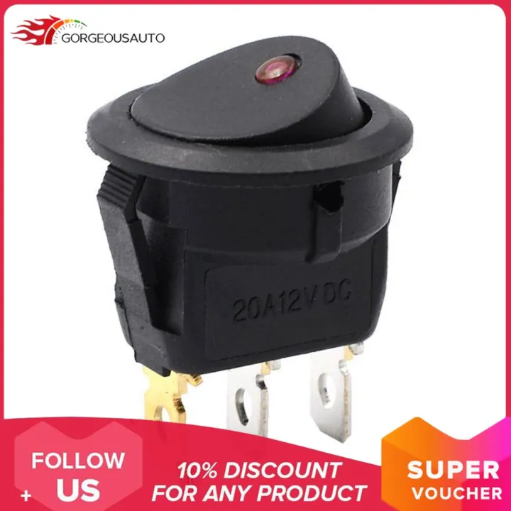 3 Models LED DIY Round Light Rocker Switch ON0FF Power Button Switches Lazada PH