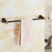 ✴▨ Vidric Towel Bars European Style Hanger ORB Solid Brass Towel Rail Single Towel Bar Bathroom Towel Holder For Bathroom A