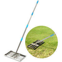 สนามหญ้า Leveling Rake สแตนเลส Leveling เครื่องมือปรับความยาวกรวดทรายสนามหญ้า Leveler สำหรับ Courtyard Golf-สนามหญ้า Leveling,1.6M,2.0M (อุปกรณ์เสริม)