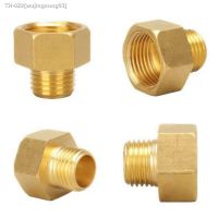 ۞ Brass Joint F/M 1/8 1/4 3/8 1/2 BSP M10x1 Male to Female Thread Brass Pipe Connectors Copper Coupler Adapter Threaded Fitting