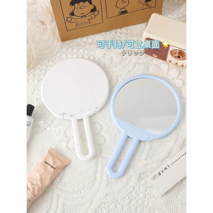 cod-mirror-hand-held-foldable-stand-desktop-student-girl-heart-dormitory-dressing-generation