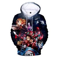 Sudadera con capucha de Demon Slayer para hombre, mujer y niño, ropa de calle de alta calidad con estampado 3D, jersey de primavera y otoño, novedad de 2020