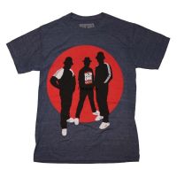 Run Dmc Silhouette Circle Tri Blend T Shirt