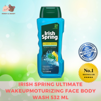 IRISH SPRING ULTIMATE WAKEUP MOTURIZING FACE BODY WASH TEA TREE OIL ICED LEMON [ของแท้ 100%] บอดี้โลชั่น โลชั่น ครีม มอยซ์เจอร์ไรเซอร์ สบู่ สบู่เหลว อาบน้ำ อ่อนโยน ช่วยเรื่องผิวผื่น แห้ง แดง คัน Mamy and Buddy