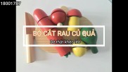 Đồ Chơi Cho Bé- Bộ Đồ Chơi Rau Củ Quả Bằng Gỗ Goldcat