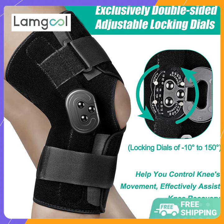 Ready Stock Hinged Knee Brace Adjustable Knee Support with Side ...